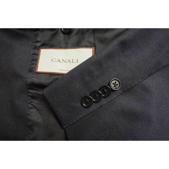 Canali Other - Canali CURRENT Navy Blue 100% Wool 2 Pc Suit Jacket Pants Sz 50L US 60L EU